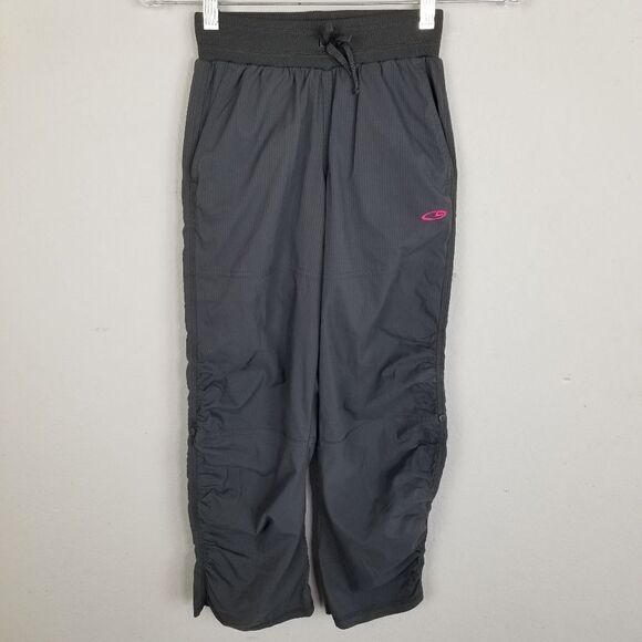 Champion Elastic Waist Gray Ruche Leg Pants Size M - Picture 1 of 9